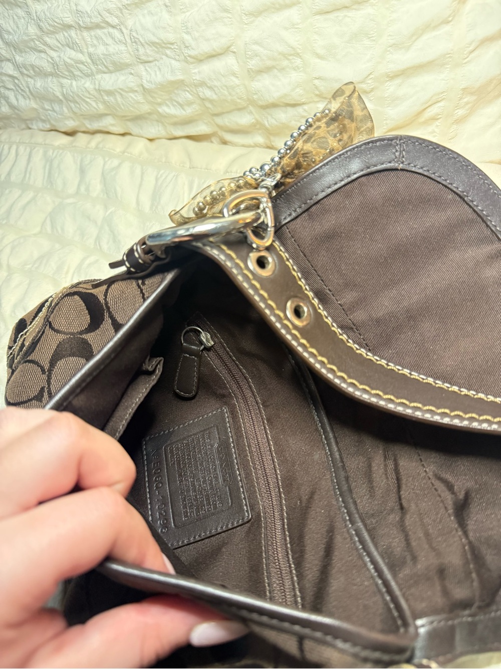 vintage coach mini soho in chocolate brown**read bio for the missing hangtag** - Picture 10 of 12